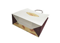 Food Grade Bakery Snack Cake Packaging white Kraft Bread Paper Bag